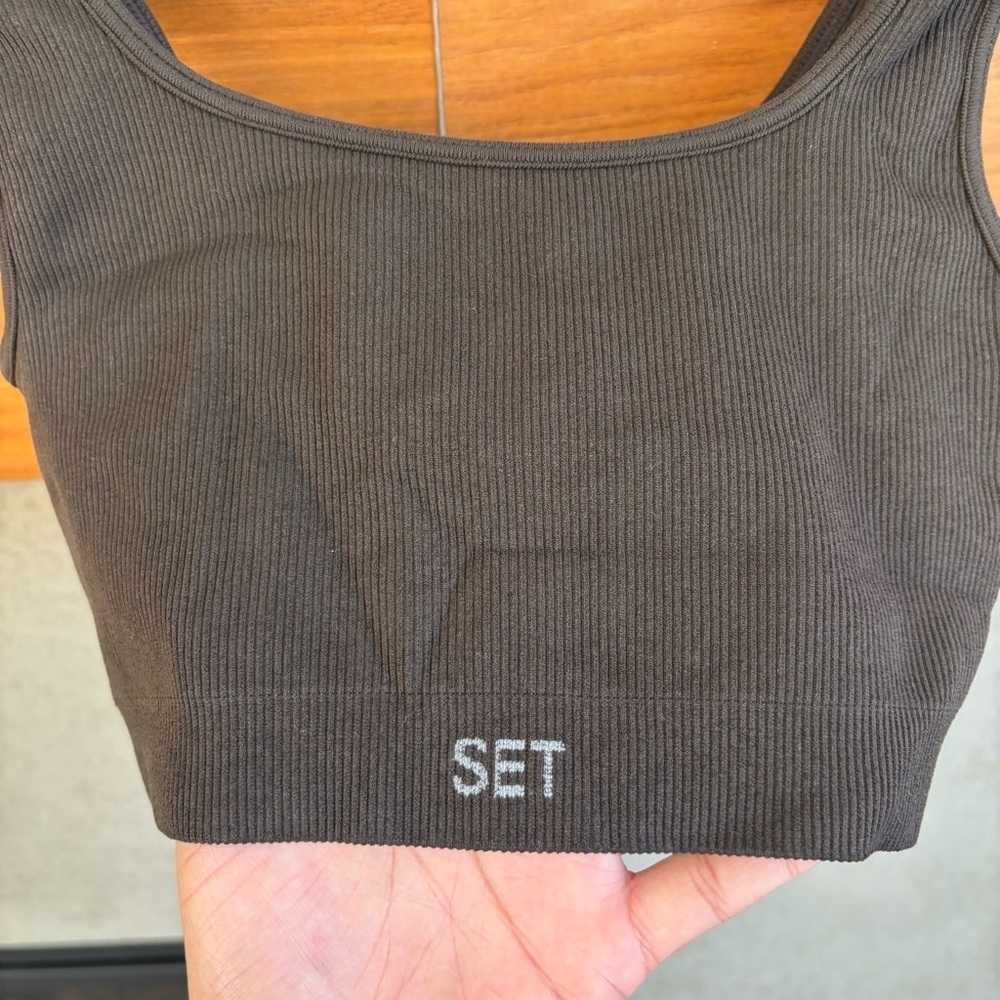 SET ACTIVE Ribbed Sport Bra, Size‎ S - Picture 3 of 5